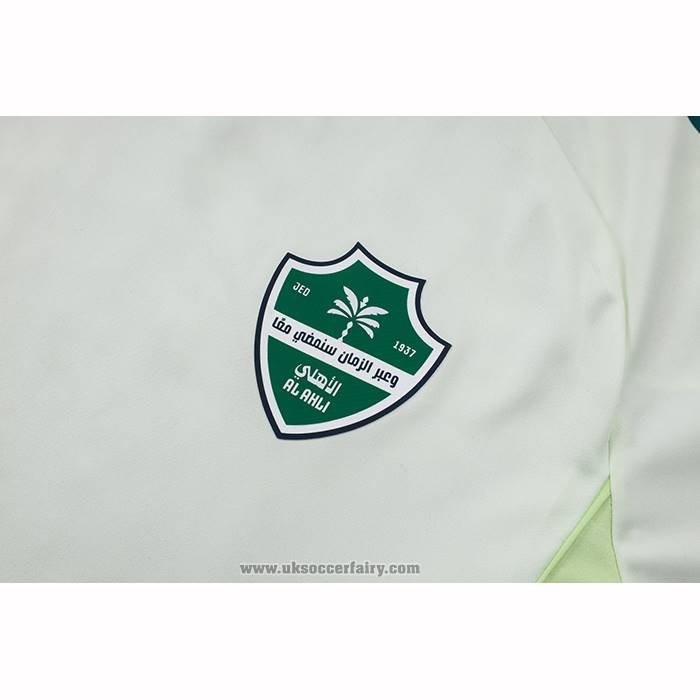 Tracksuit Al-ahli Saudi Short Sleeve 2025-2026 White - Shorts